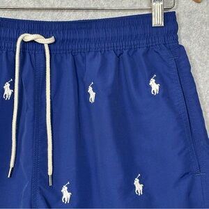 Polo Ralph Lauren Multi-Pony Swimsuit Swim Trunks Shorts-Navy-Men Size Small